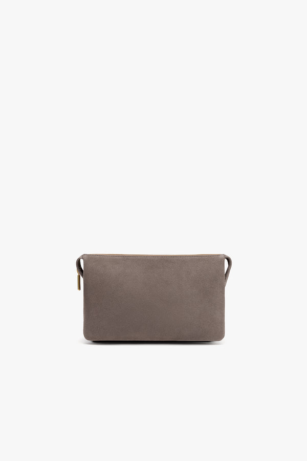 Tria Clutch (Suede/Snake) Clay/Cherry / One Size