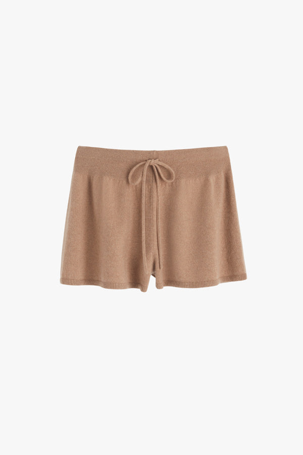 Single-Origin Cashmere Shorts Camel / Large