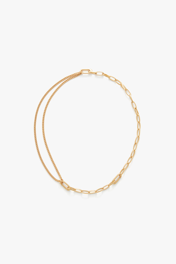 Double Chain Necklace Gold / One Size