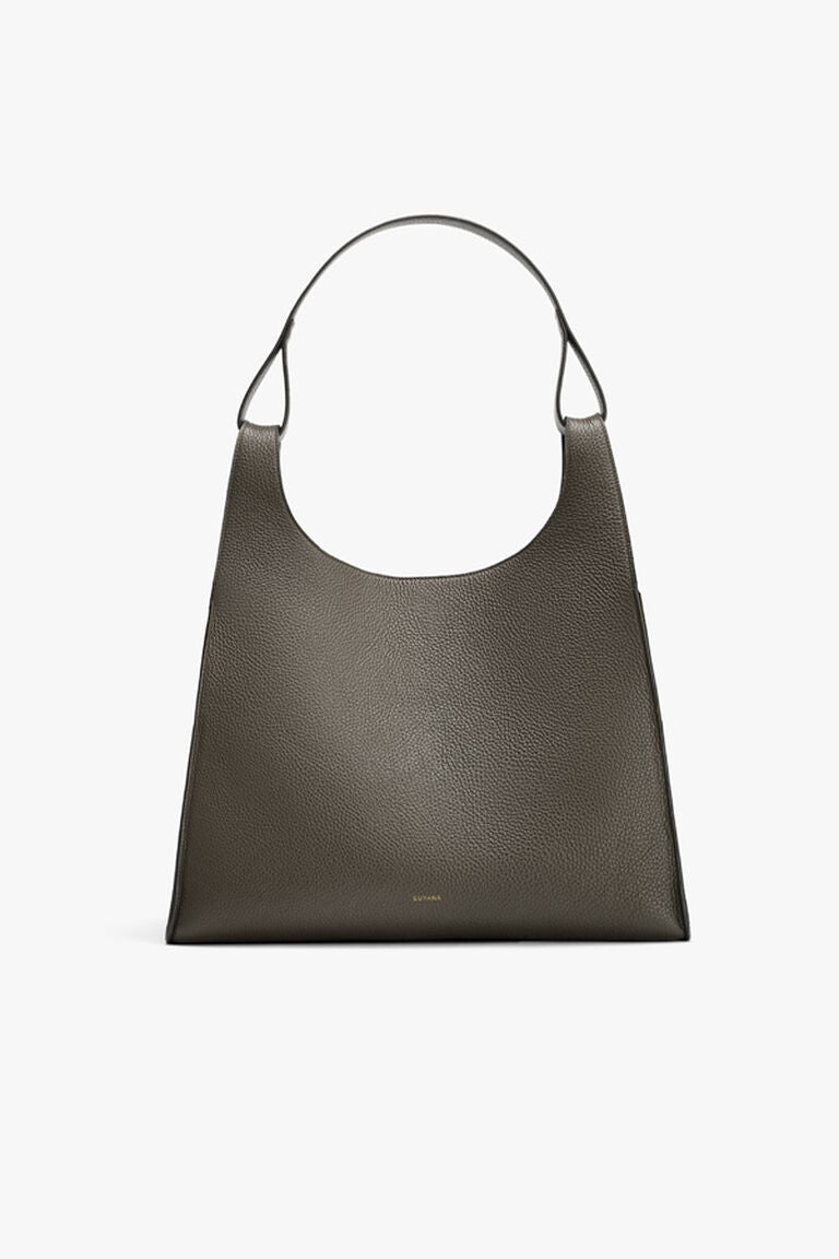 Oversized Double Loop Bag Dark Olive / One Size
