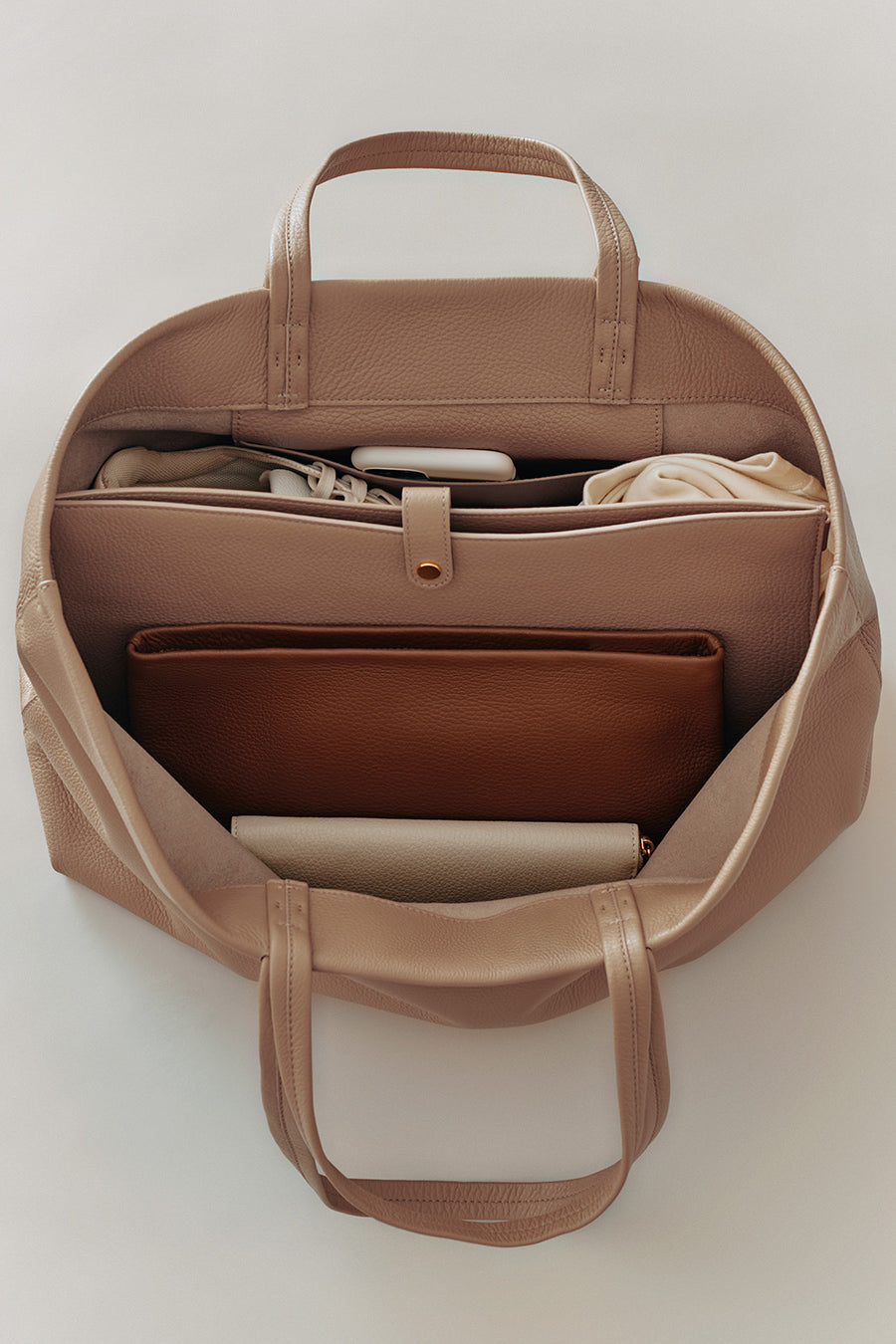Small Easy Tote Cappuccino / One Size