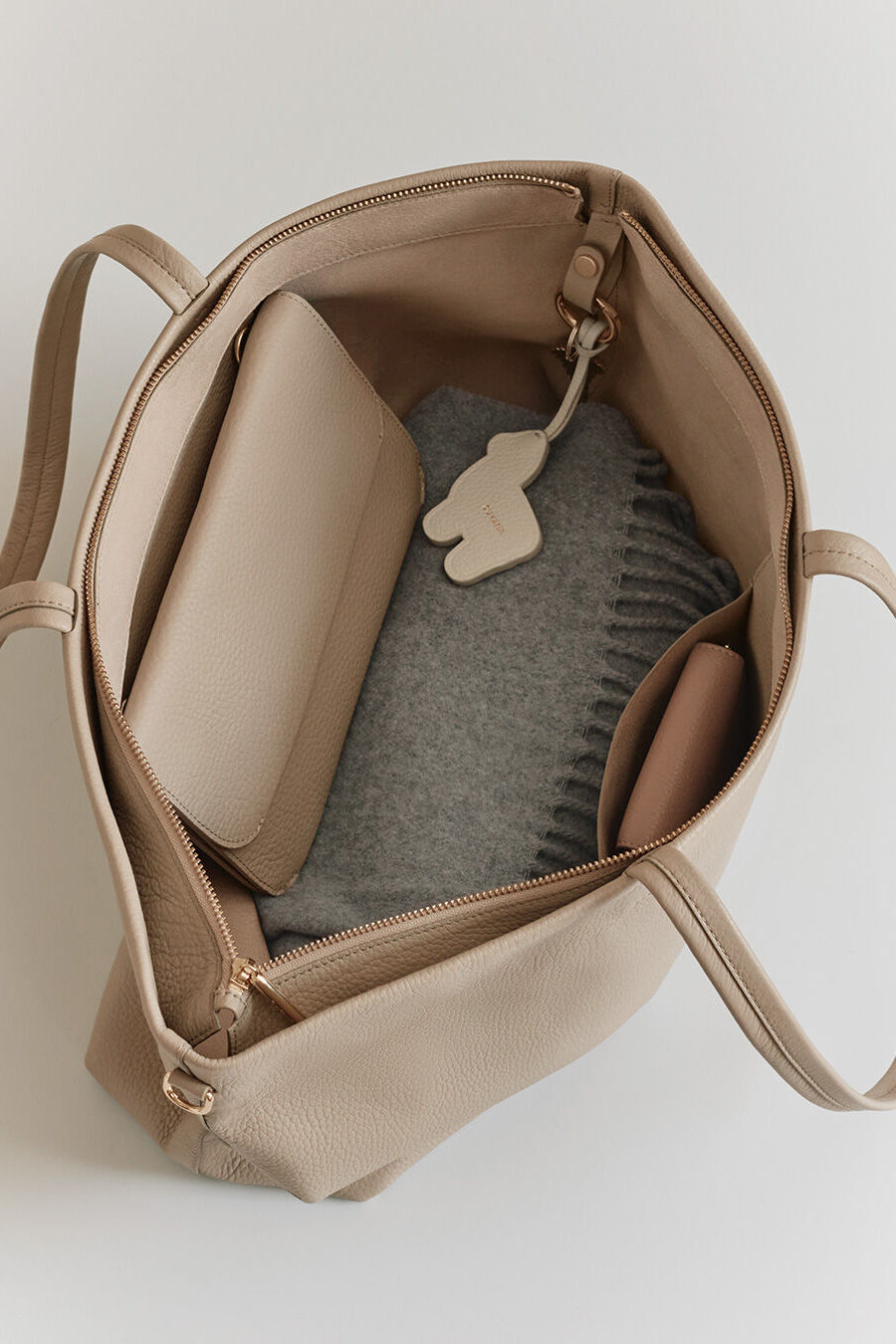 Classic Easy Zipper Tote Stone / One Size