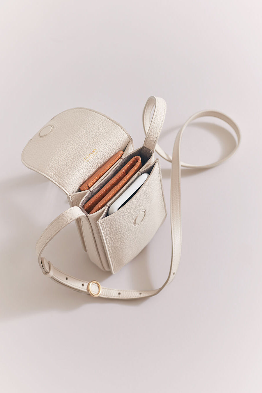 Concertina Phone Bag (Snake) Dark Brown / One Size