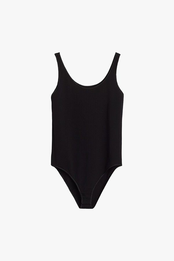 Seamless Tank Bodysuit Black / Extra Large