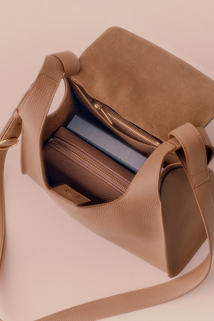 Double Loop Bag Stone / One Size