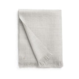 Folded fabric with fringe on one edge