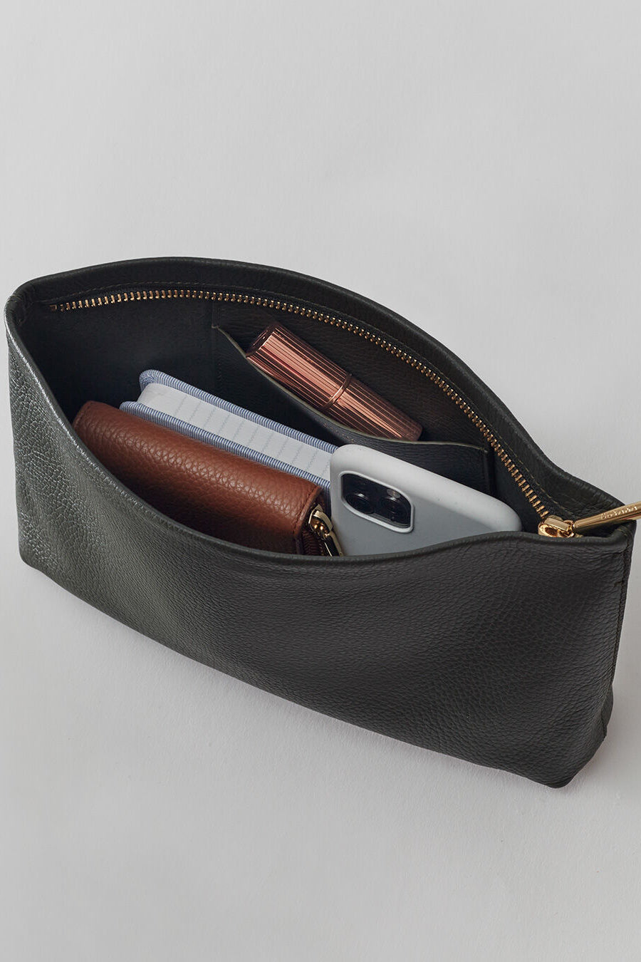 Small Zipper Pouch Biscuit / One Size