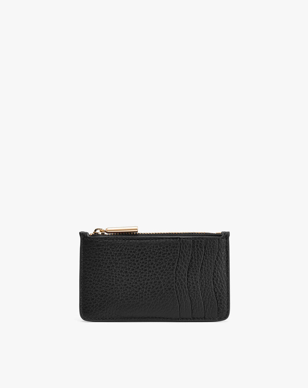 Small textured pouch with zipper closure