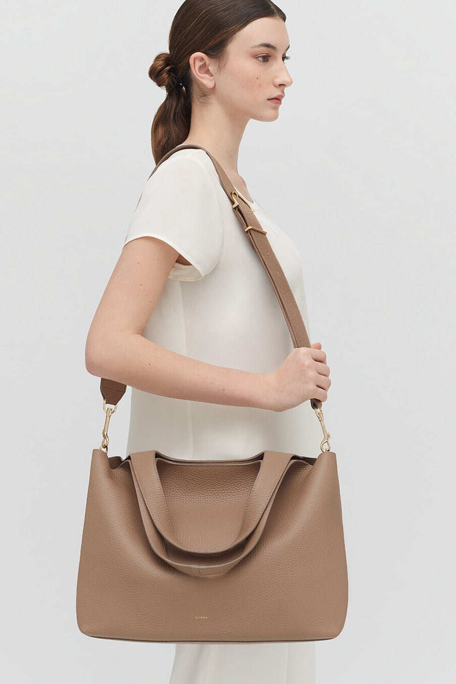 Adjustable Wide Strap Cappuccino / One Size