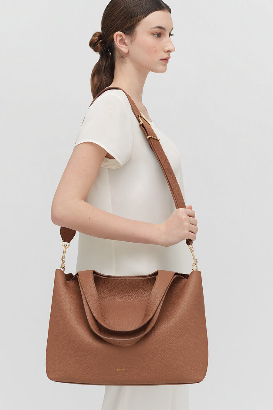 Adjustable Wide Strap Caramel / One Size