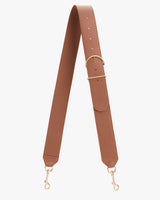 Adjustable strap with buckle and metal clasps at ends.