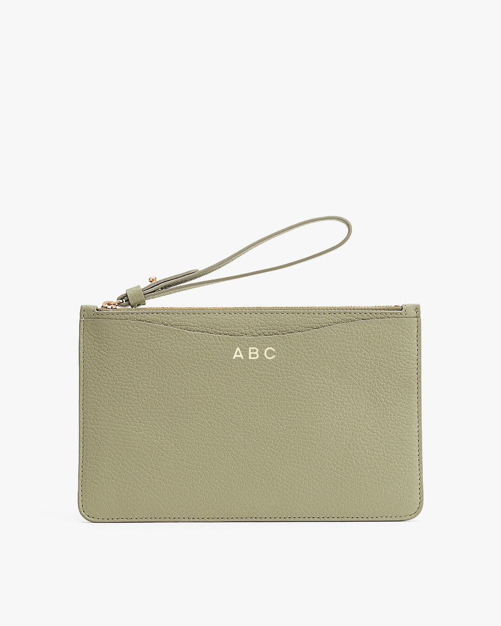 Slim Wristlet Wallet Wristlet with wrist strap and monogram ABC on front