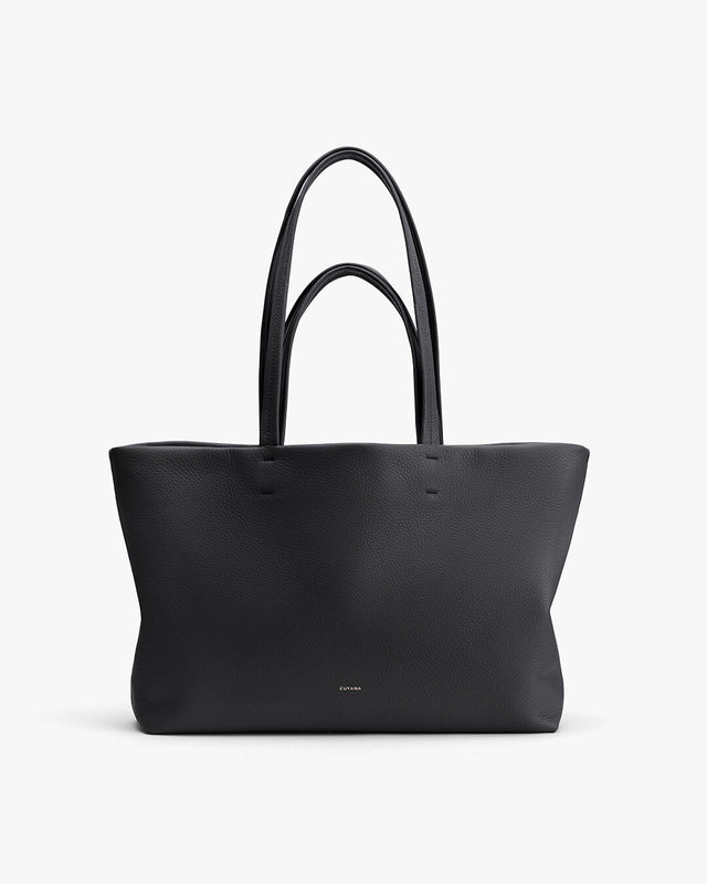 Large tote bag with two handles, standing upright.