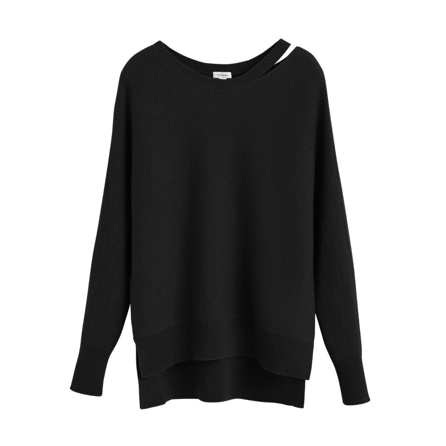 Recycled Cashmere Split-Neck Sweater – Cuyana