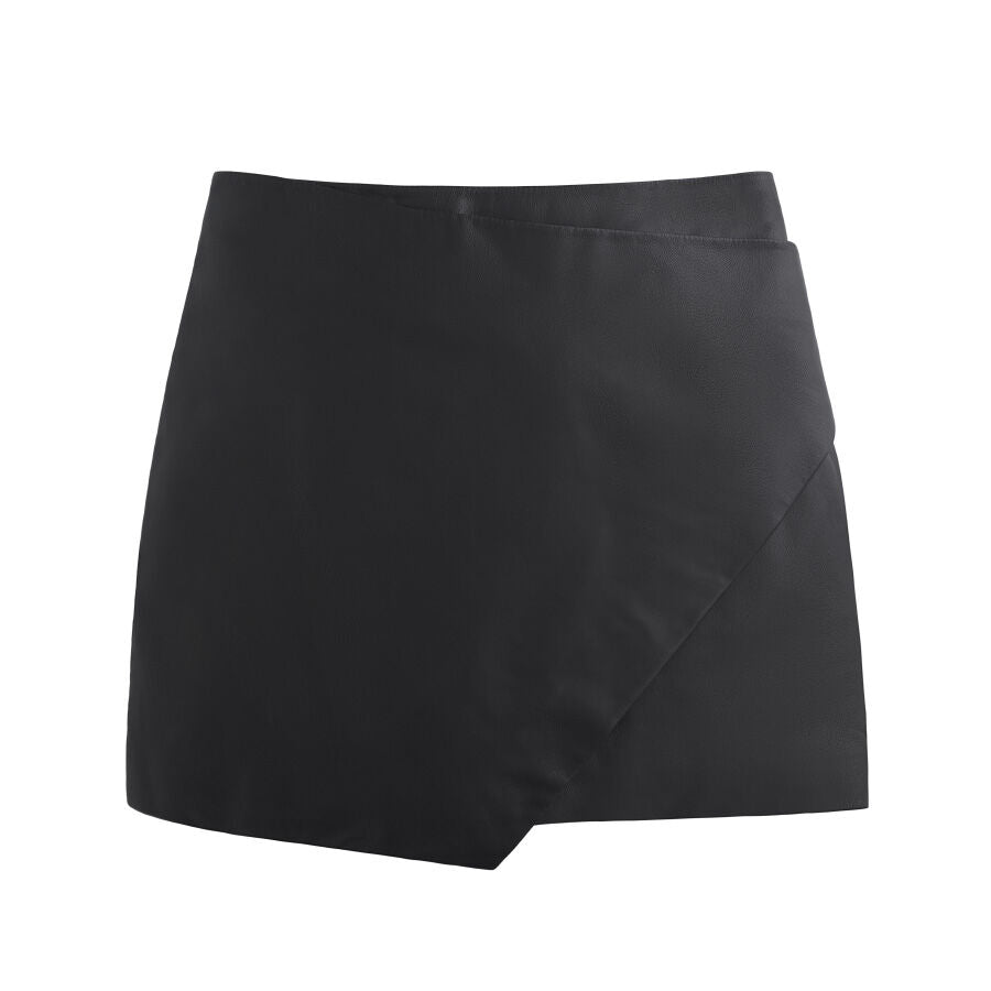 Leather Paneled Mini Skirt – Cuyana