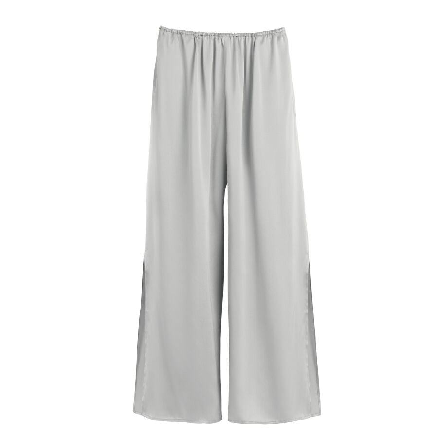 Cuyana Gray Washable Silk Pants with slit Size Small/Medium