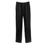 Pair of plain pants with elastic waistband
