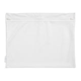 Mesh zipper pouch on a white background