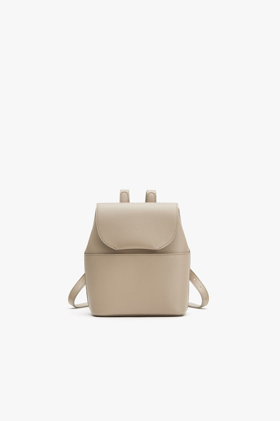 Mini Leather Backpack Stone / One Size