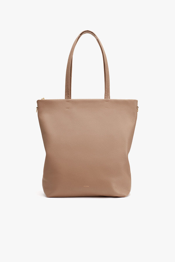 Tall Easy Zipper Tote Cappuccino / One Size