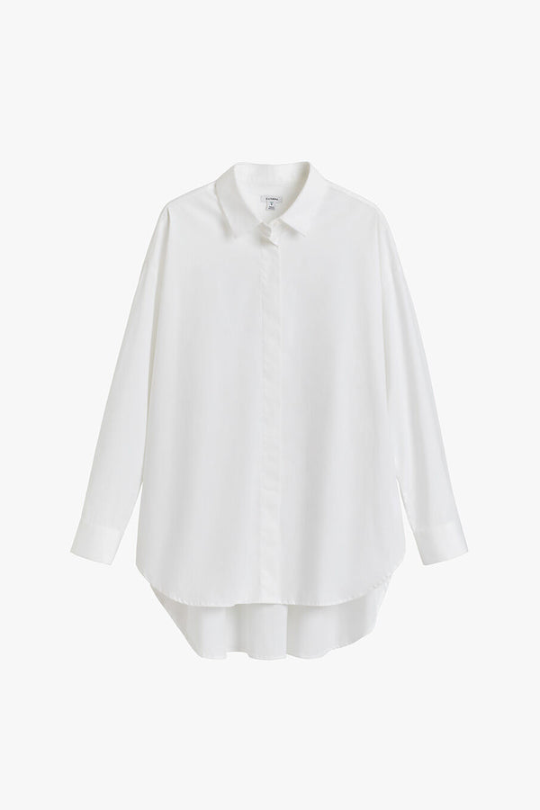 Poplin Oversized Shirt White / Small