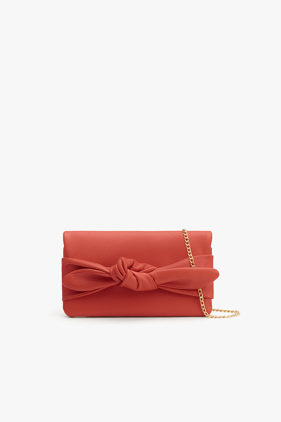 Bow Clutch Dark Coral / One Size