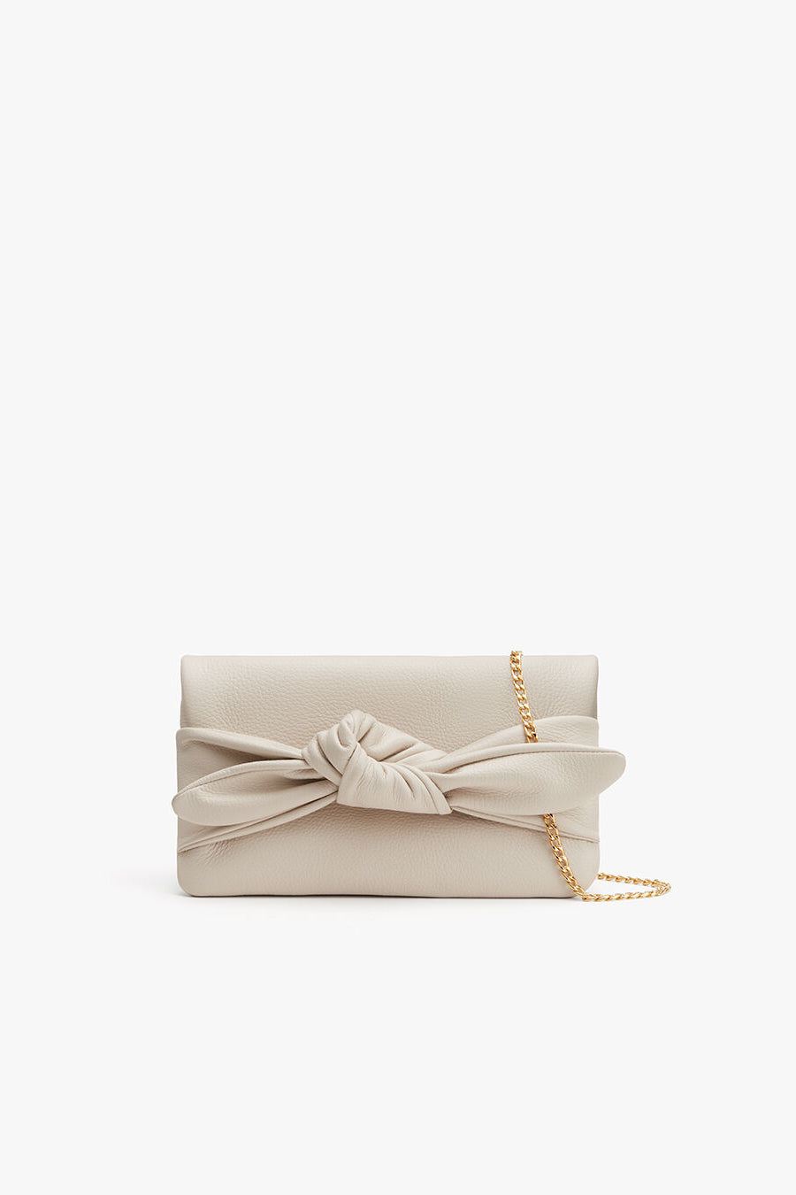 Bow Clutch Ecru / One Size