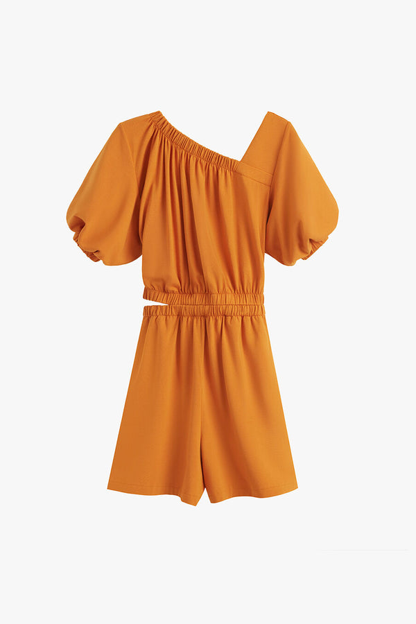 Gathered Front Jumpsuit Mango / Small