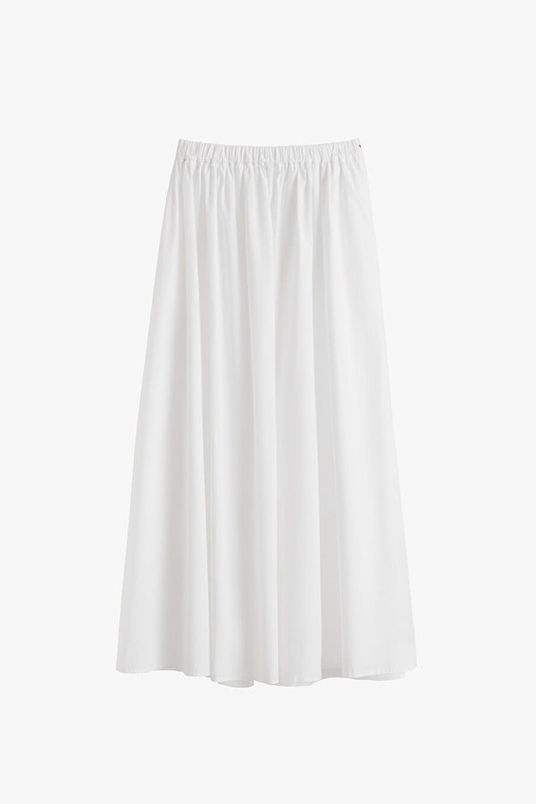 Poplin Gathered Skirt White / Medium