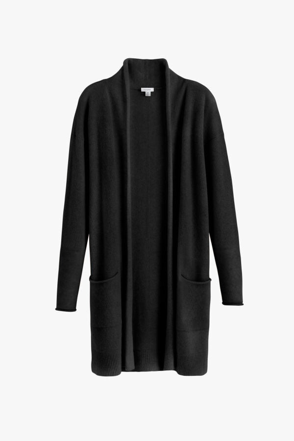 Single-Origin Cashmere Long Cardigan Black / Small - Medium