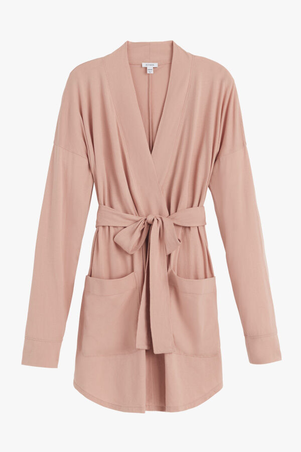 Organic Pima Robe Soft Rose / Small - Medium