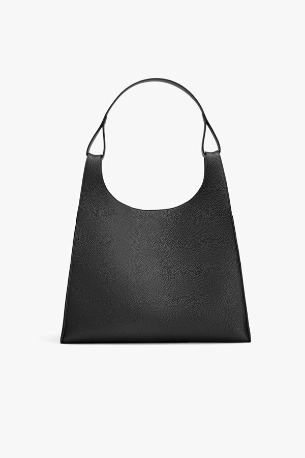 Oversized Double Loop Bag Black / One Size