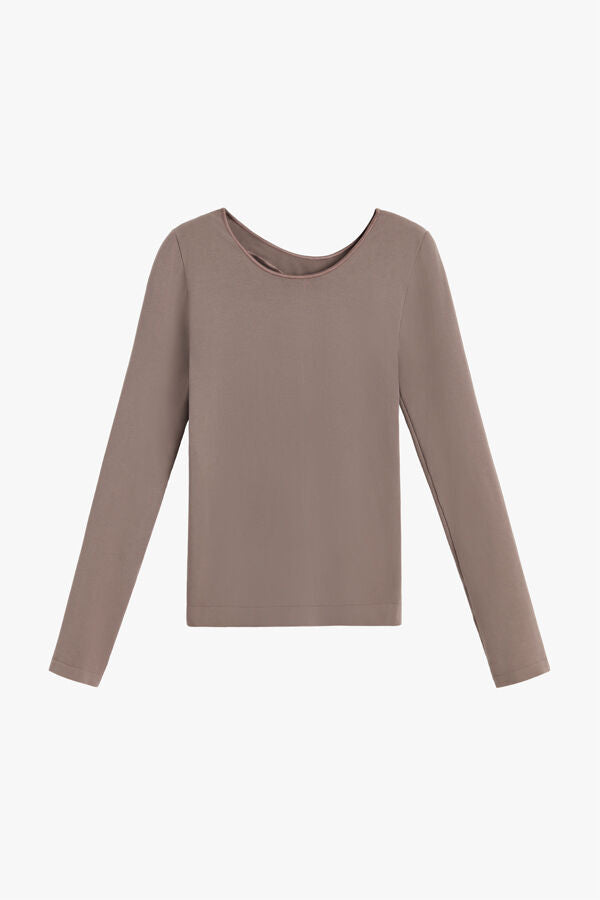 Stretch Long Sleeve Tee Mushroom / Extra Small