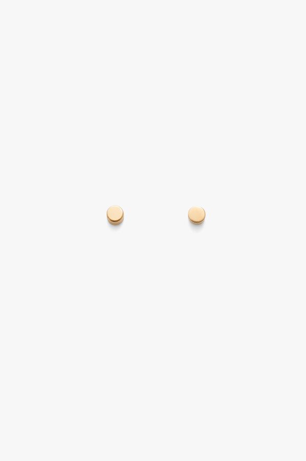 Circle Stud Earrings Gold / One Size