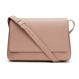 Crossbody bag with front flap and adjustable strap