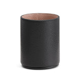 Pebbled leather organizational cup