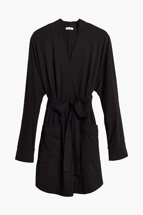 Organic Pima Robe Black / Large - Extra Large