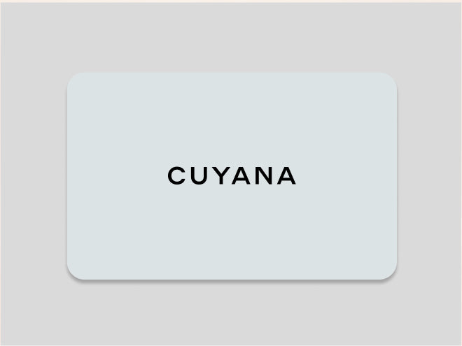 Gift card with the word Cuyana in the center.