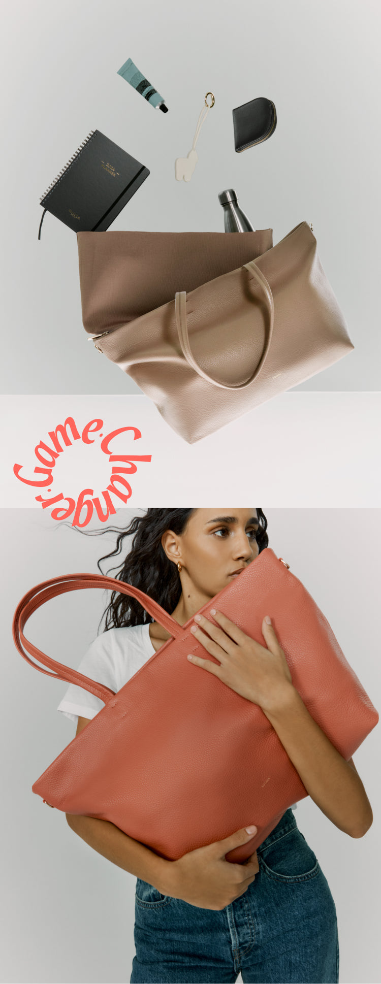 Cuyana leather zipper tote sale