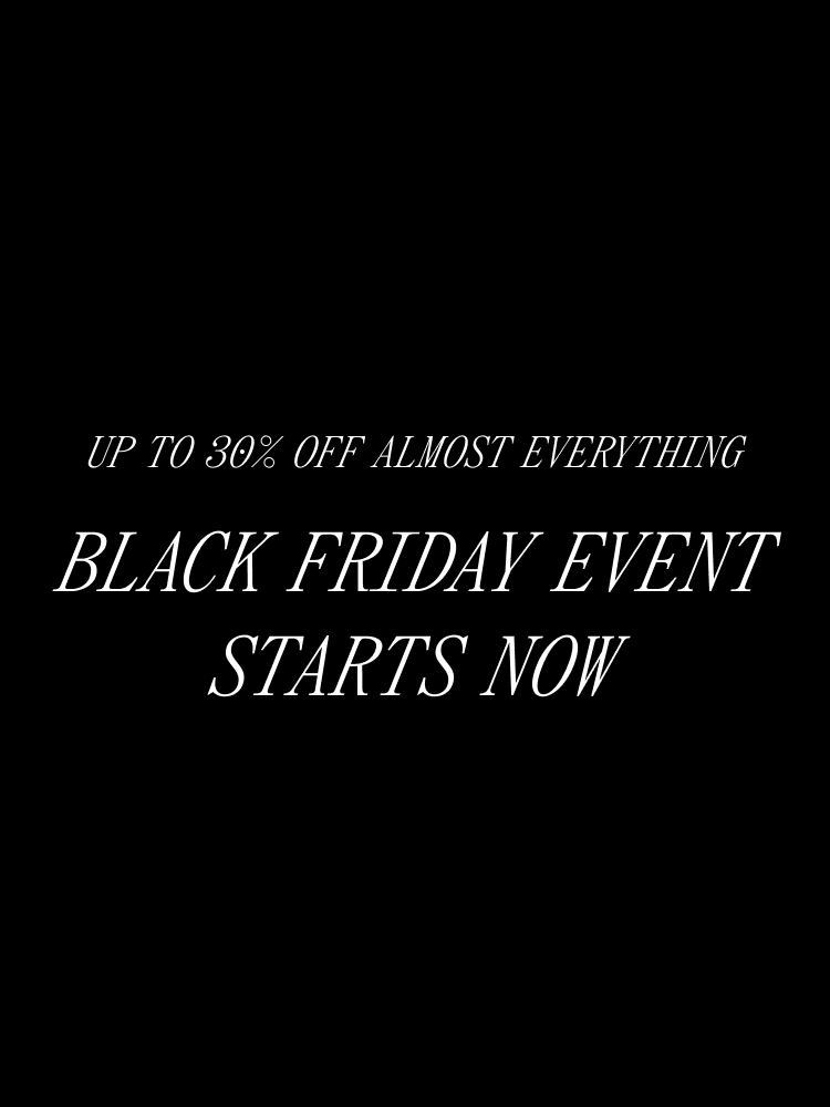 Black Friday sale up to 30 percent off almost everything.