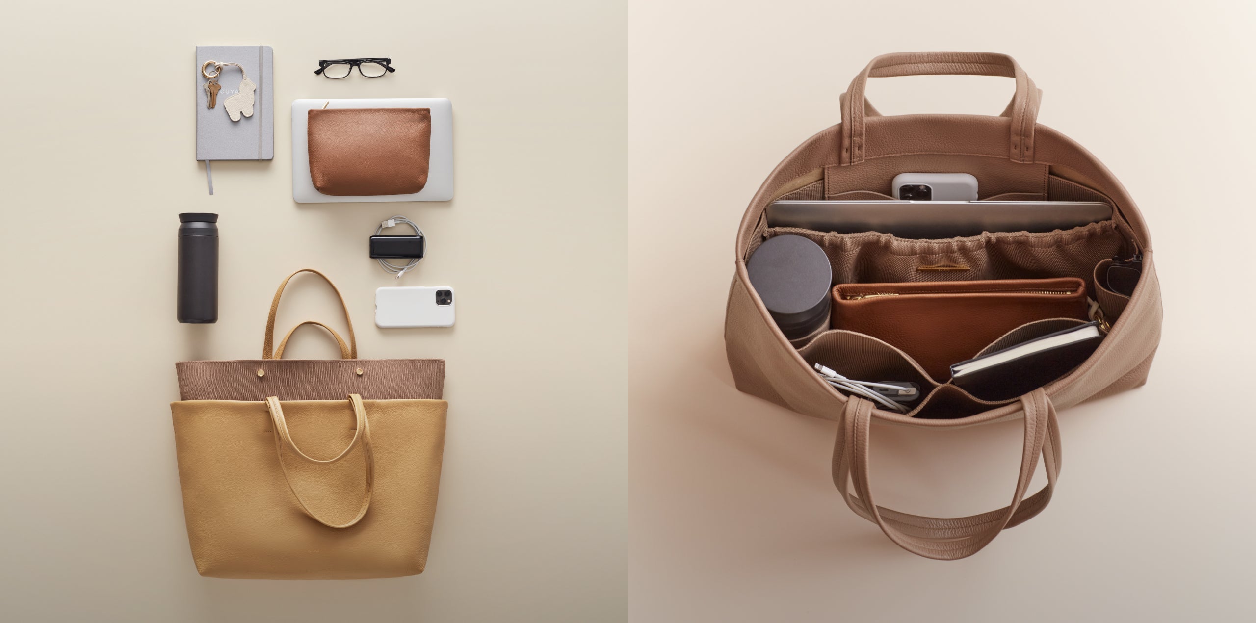 Mini Leather Organizer Set