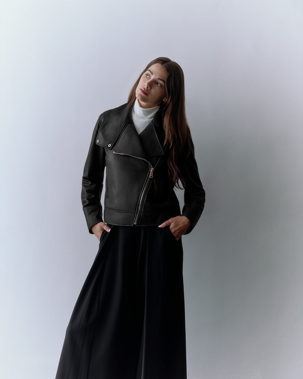 Leather Moto Jacket Cuyana