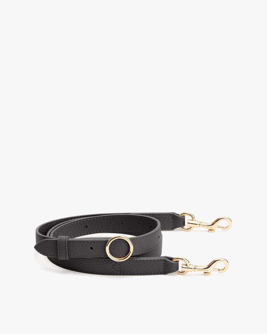 CALEE - LEATHER NECK STRAP (BLACK) | chord online store