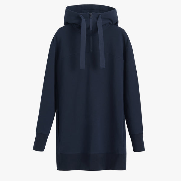 【BAON】Cuban fleece long quilted field jumper Fleece Long Hoodie – Cuyana