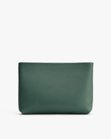 Rectangular textured clutch bag.