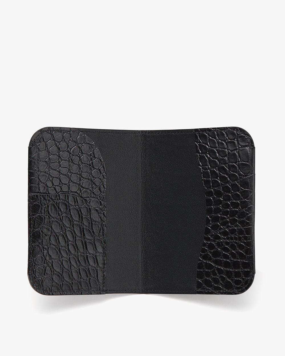 Wallet with textured and smooth sections