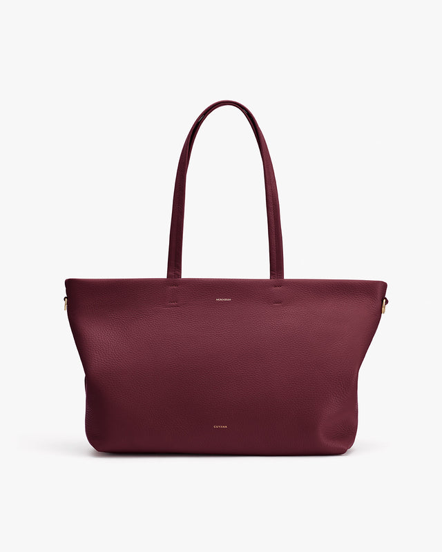 Large tote bag with long handles and minimal design