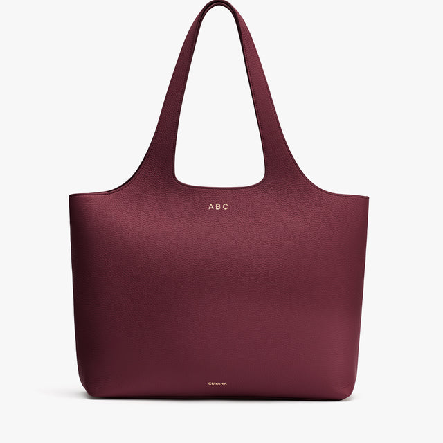 Simple tote bag with long handles