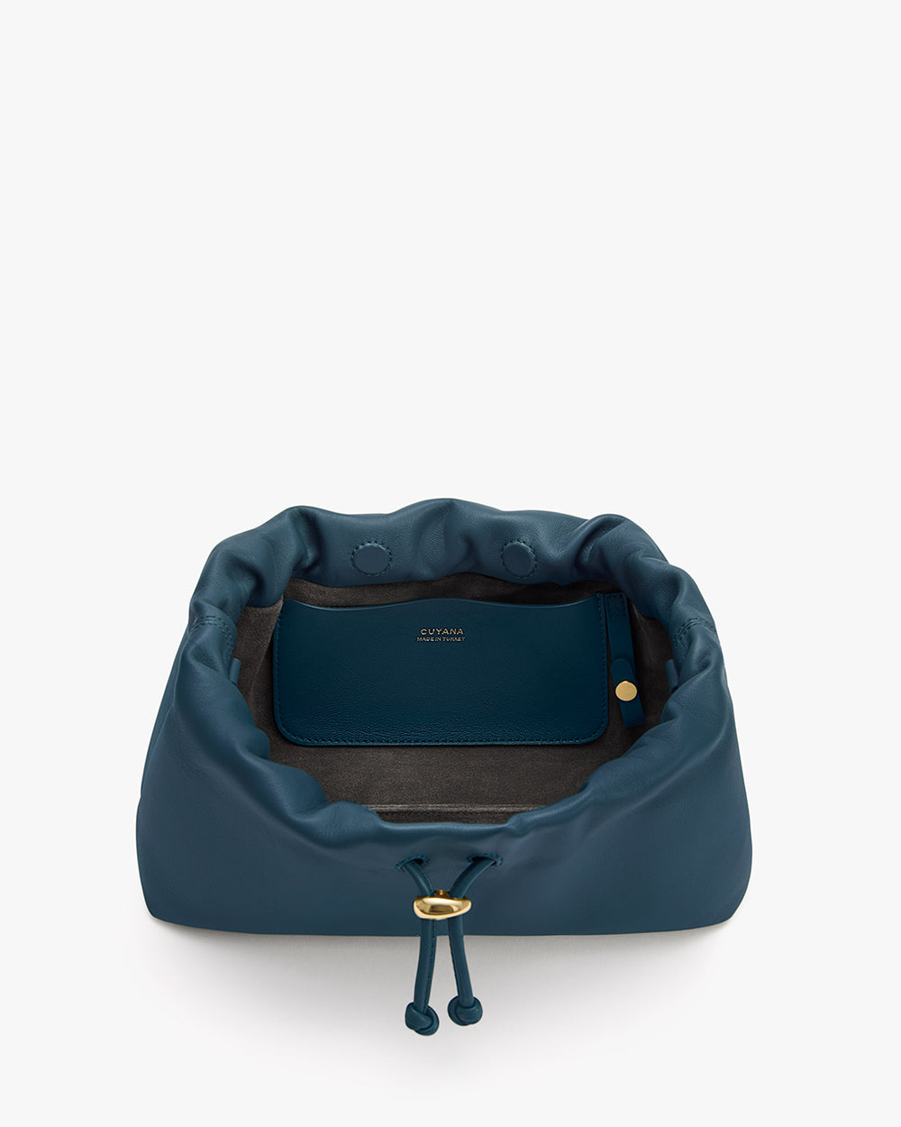 Open bag with visible small pocket inside.