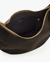 Open bag with visible pocket and zipper.